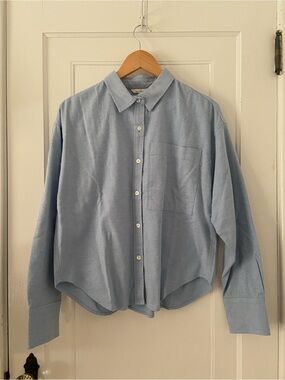 NWT! L.L. Bean Signature Boyfriend Oxford Shirt, size medium